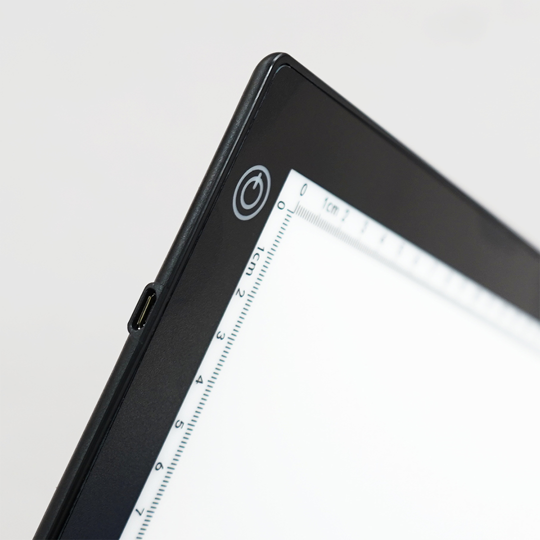 Tablette Lumineuse LED A3 - Boîte à Calquer Avec Réglage De Luminosité - Alimentation USB Type-C - Noir