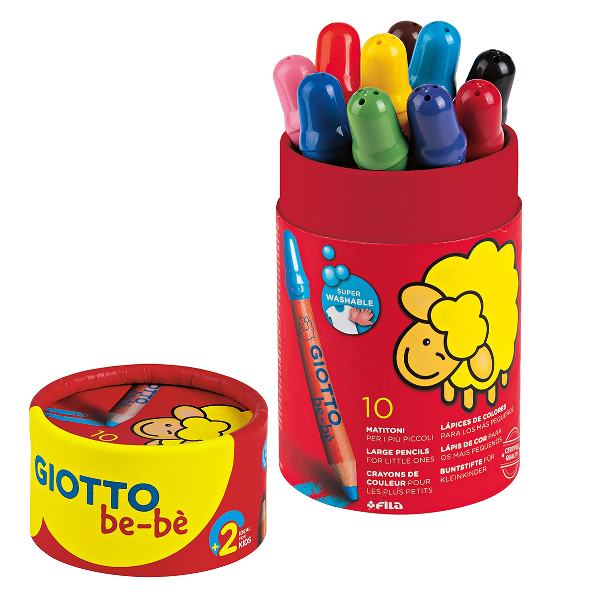 Be-bè Crayons de couleur - Lot de 10 dans le groupe Kids / Crayons pours les enfants / Crayons de couleurs pour les enfants chez Pen Store (129307)