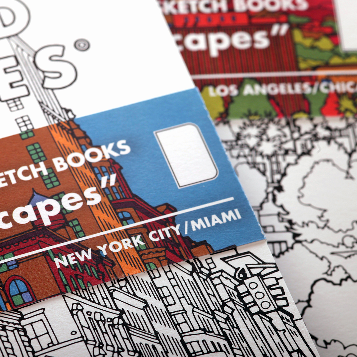Streetscape Sketchbook Los Angeles/Chicago 2-Pack dans le groupe Papiers & Blocs / Bloc Artiste / Cahiers d'esquisses chez Pen Store (129840)