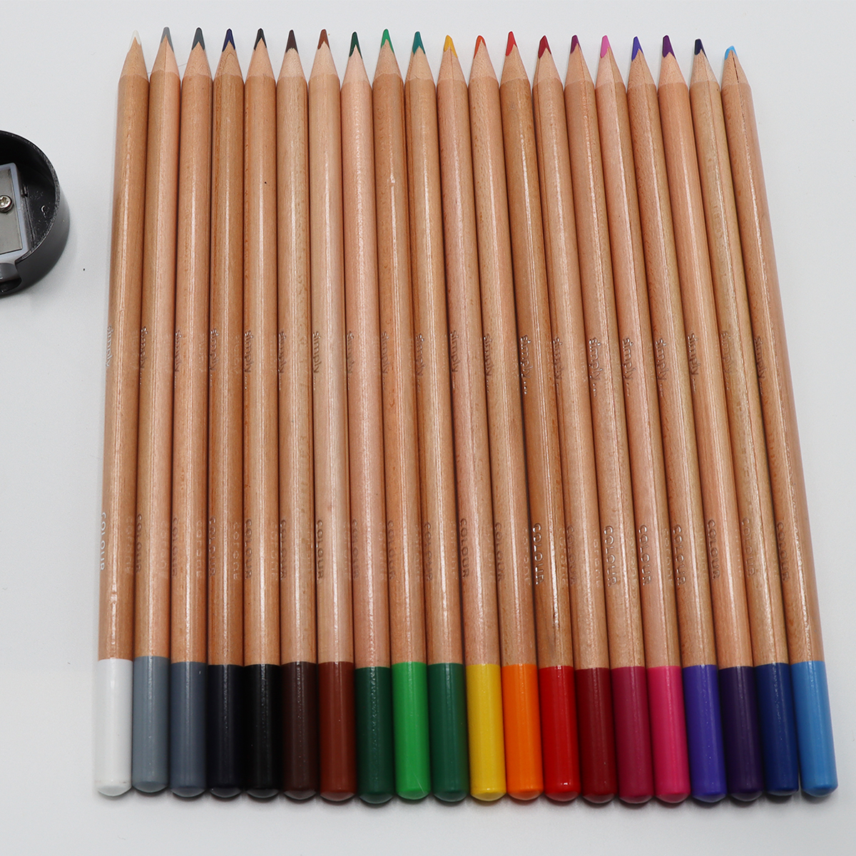Simply Crayons de couleur Ensemble de 20 dans le groupe Stylos / Crayons d'artistes / Crayons de couleurs chez Pen Store (129848)