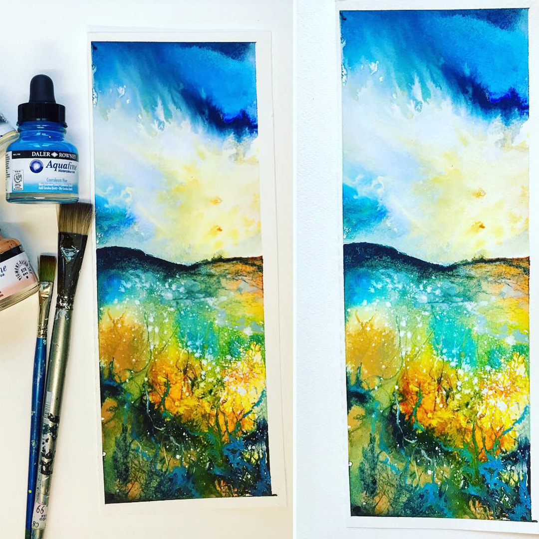 Watercolor brush series 55 Short Flat Nr 1