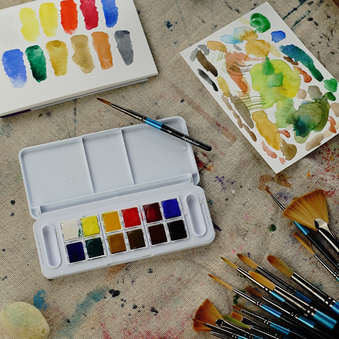 Watercolor brush series 48 Fan Nr 6