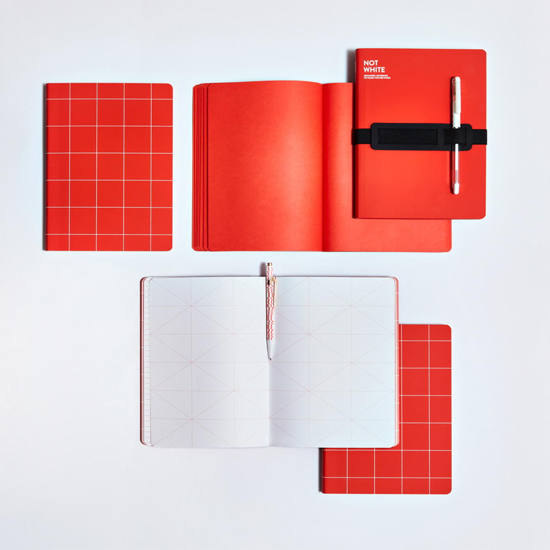 Notebook Break The Grid L Light - Red
