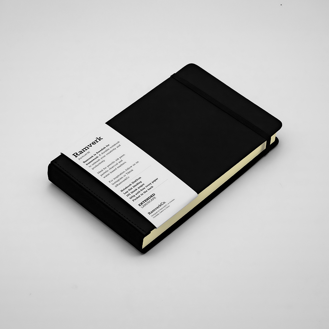 Extended Black Sketchbook Landscape