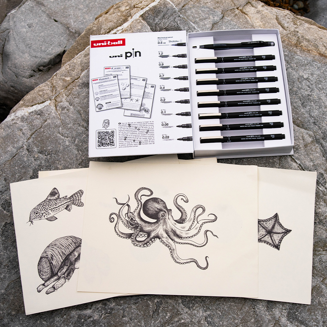 Pin Fine Line Dotwork Set