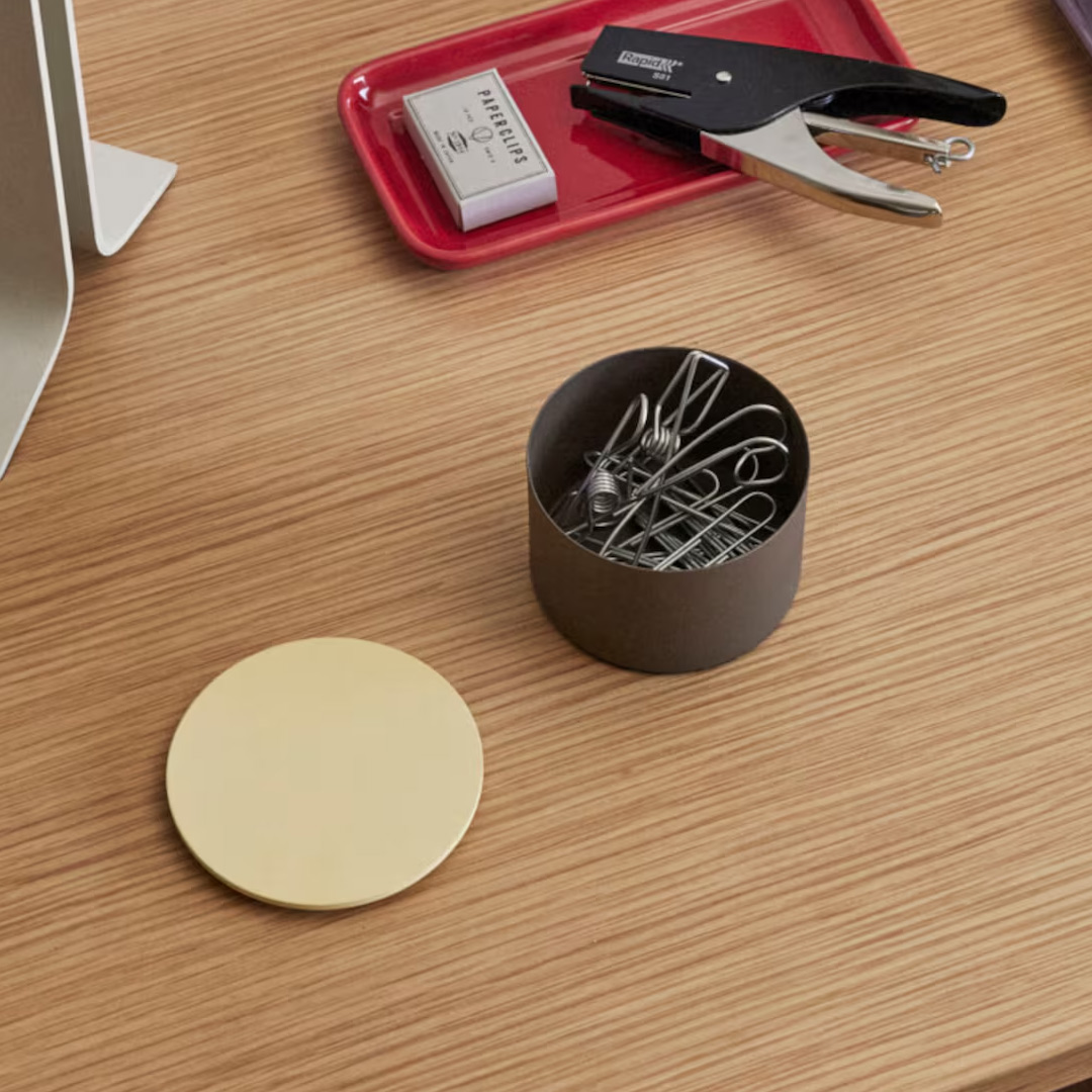 Rangement District Box Small Marron/Jaune