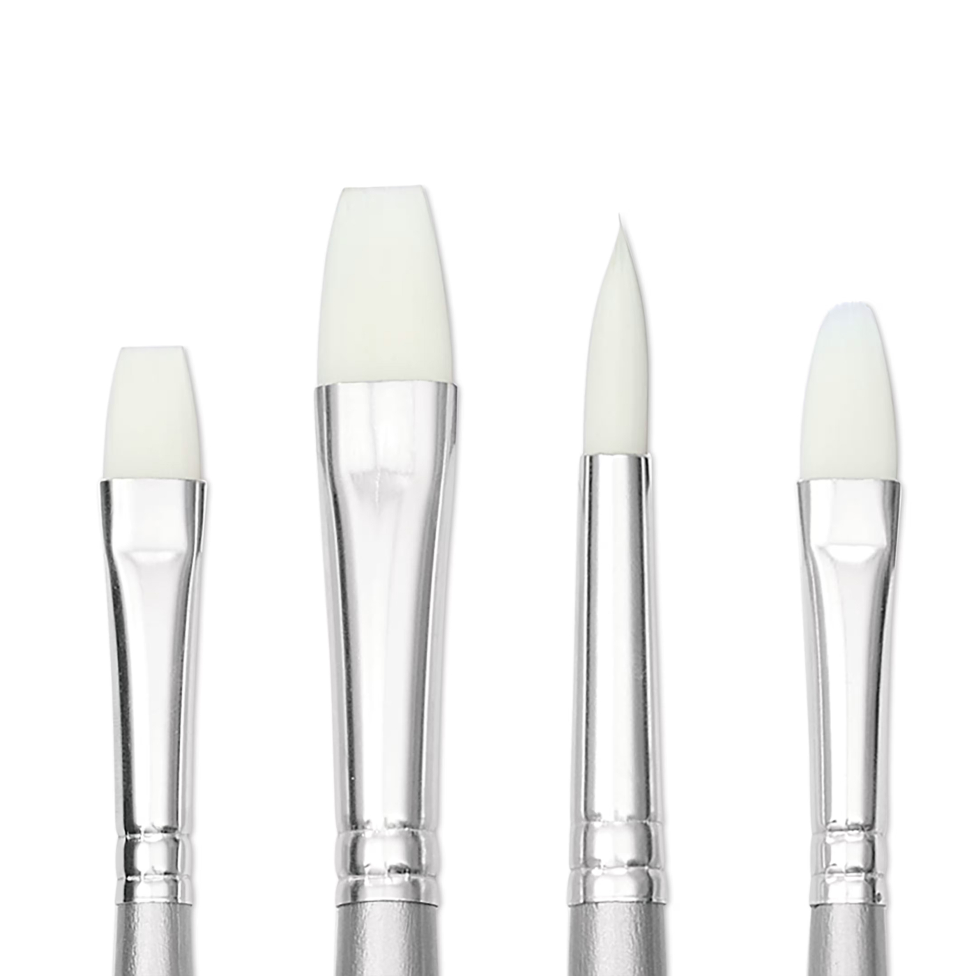 Pinceaux synthétiques Acrylique Long Handle Lot de 4