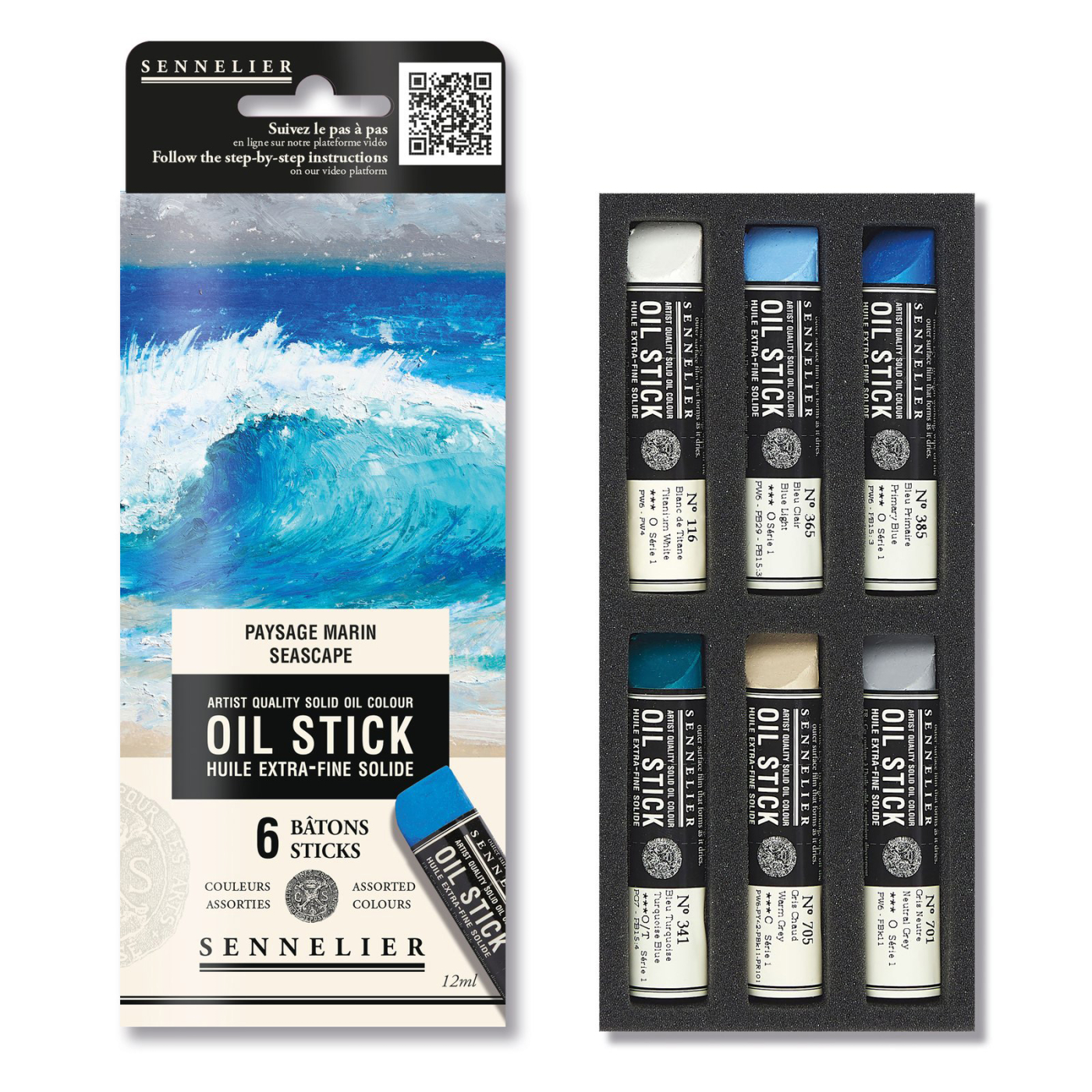 Oil Stick Mini 6 couleurs Seascape