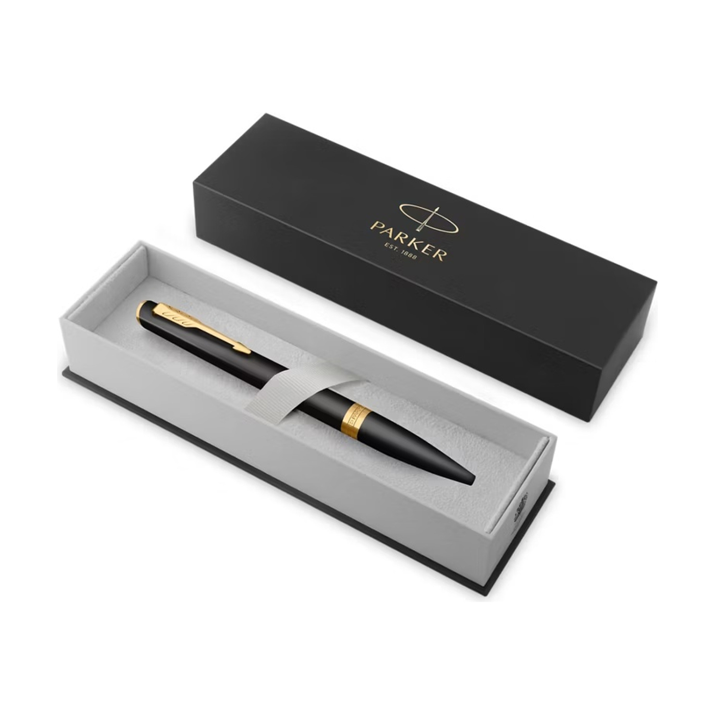 Meridian Matte Black/Gold Stylo à bille