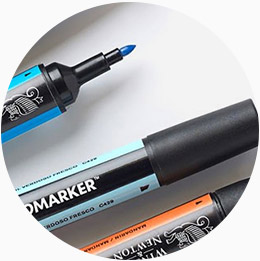 Mardili Support de rangement pour 120 marqueurs, aquarelle, pinceaux,  stylos, crayons de couleur, support pour bureau, blanc