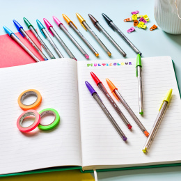 Stylos à bille Cristal Multicolor Lot de 15 dans le groupe Stylos / Écrire / Stylos encre chez Pen Store (100233)