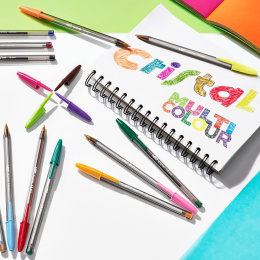 Stylos à bille Cristal Multicolor Lot de 15 dans le groupe Stylos / Écrire / Stylos encre chez Pen Store (100233)