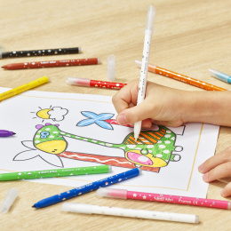 Feutres de coloriage Kids Effaçables (+5 ans) Lot de 12 dans le groupe Kids / Crayons pours les enfants / Feutres pour les enfants chez Pen Store (100255)