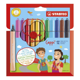 Cappi Feutres de coloriage lot de 12 (6 ans+) dans le groupe Kids / Crayons pours les enfants / Feutres pour les enfants chez Pen Store (100264)