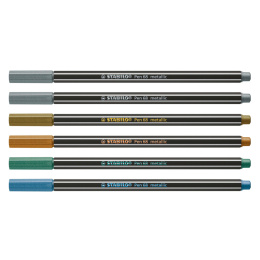 Pen 68 Metallic Ensemble de 6 dans le groupe Stylos / Crayons d'artistes / Feutres chez Pen Store (100315)