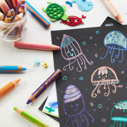 Woody 3-in-1 crayons de couleur lot de 10 (à partir de 3 ans) dans le groupe Kids / Crayons pours les enfants / Crayons de couleurs pour les enfants chez Pen Store (100444)