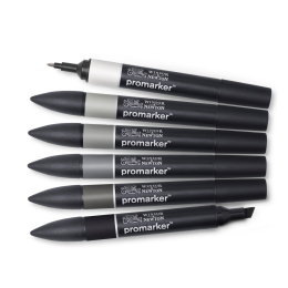 ProMarker ensemble de 6 Neutral Grey tones dans le groupe Stylos / Crayons d'artistes / Feutres d'illustrations chez Pen Store (100541)