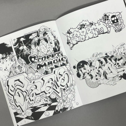 Graffiti Style Coloring Book dans le groupe Loisirs créatifs / Livres / Album de coloriage pour les adultes chez Pen Store (101373)