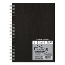 Ebony Artist's Sketch Book Spirale A5 dans le groupe Papiers & Blocs / Bloc Artiste / Cahiers d'esquisses chez Pen Store (101471)