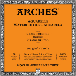 Bloc Aquarelle Rough 300g 20x20cm dans le groupe Papiers & Blocs / Bloc Artiste / Papier pour aquarelle chez Pen Store (101525)