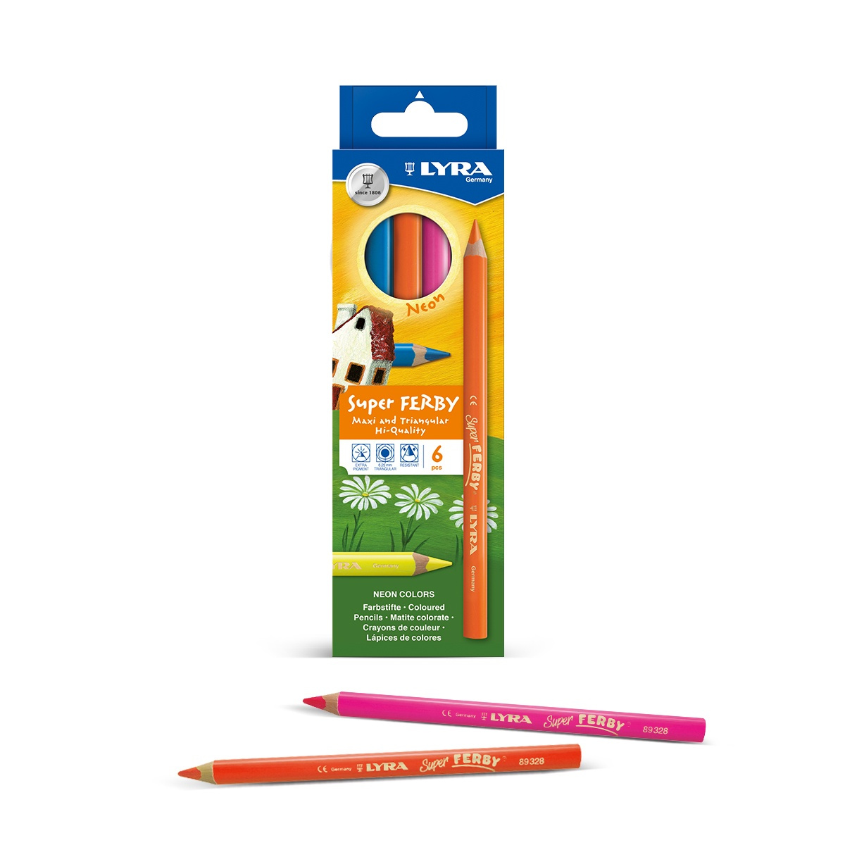 Crayons Triangulaires Enfants Colour Grip - Kit 18+4+2 - Forme Triangulaire  Ergonomique Crayons De Couleur Faber-castell, image size:1200x1200