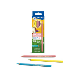 Super Ferby Pastel (+3 ans) Lot de 6 dans le groupe Kids / Crayons pours les enfants / Crayons de couleurs pour les enfants chez Pen Store (101585)