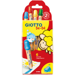 Crayons de couleur Be-bè (+2 ans) Lot de 6 dans le groupe Kids / Crayons pours les enfants / Crayons de couleurs pour les enfants chez Pen Store (101596)
