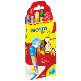 Crayons de couleur Be-bè (+2 ans) Lot de 6 dans le groupe Kids / Crayons pours les enfants / Crayons de couleurs pour les enfants chez Pen Store (101596)