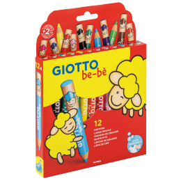 Crayons de couleurs Be-bè (+2 ans) Lot de 12 dans le groupe Kids / Crayons pours les enfants / Crayons de couleurs pour les enfants chez Pen Store (101597)