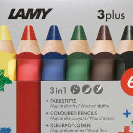 Crayons de couleur 3plus (+3 ans) Lot de 6 dans le groupe Kids / Crayons pours les enfants / Crayons de couleurs pour les enfants chez Pen Store (101784)