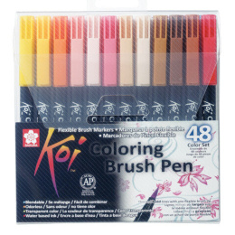 Koi Colouring Brush Pen ensemble de 48 dans le groupe Stylos / Crayons d'artistes / Feutres pinceaux chez Pen Store (102308)