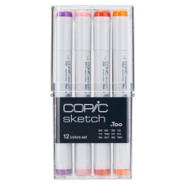 Sketch Lot de 12 Basic dans le groupe Stylos / Crayons d'artistes / Feutres d'illustrations chez Pen Store (103270)