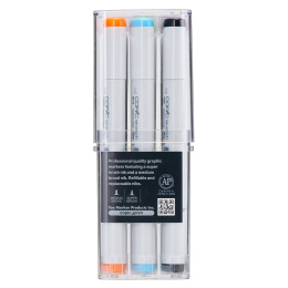 Sketch Lot de 12 Basic dans le groupe Stylos / Crayons d'artistes / Feutres d'illustrations chez Pen Store (103270)