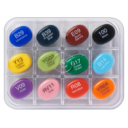 Sketch Lot de 12 Basic dans le groupe Stylos / Crayons d'artistes / Feutres d'illustrations chez Pen Store (103270)