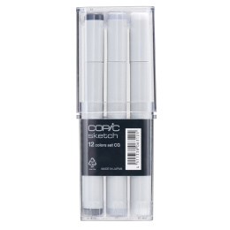 Sketch Lot de 12 CG Cool Grey dans le groupe Stylos / Crayons d'artistes / Feutres d'illustrations chez Pen Store (103311)