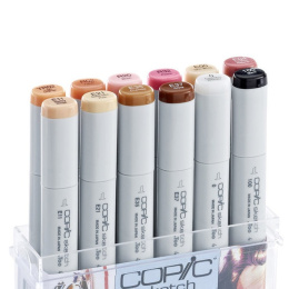 Sketch Lot de 12 Skin tones dans le groupe Stylos / Crayons d'artistes / Feutres d'illustrations chez Pen Store (103313)