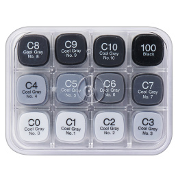 Classic Lot de 12 Cool Gray dans le groupe Stylos / Crayons d'artistes / Feutres d'illustrations chez Pen Store (103317) Classic Lot de 12 Cool Gray dans le groupe Stylos / Crayons d'artistes / Feutres d'illustrations chez Pen Store (103317)
