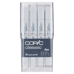 Classic Lot de 12 Toner Gray dans le groupe Stylos / Crayons d'artistes / Feutres d'illustrations chez Pen Store (103318)