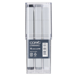 Classic Lot de 12 Neutral Gray dans le groupe Stylos / Crayons d'artistes / Feutres d'illustrations chez Pen Store (103319)