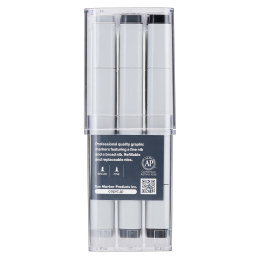 Classic Lot de 12 Neutral Gray dans le groupe Stylos / Crayons d'artistes / Feutres d'illustrations chez Pen Store (103319)