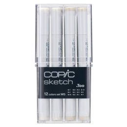 Sketch Lot de 12 Warm Grey dans le groupe Stylos / Crayons d'artistes / Feutres d'illustrations chez Pen Store (103503)