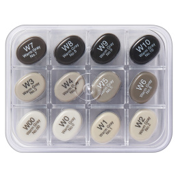 Sketch Lot de 12 Warm Grey dans le groupe Stylos / Crayons d'artistes / Feutres d'illustrations chez Pen Store (103503)