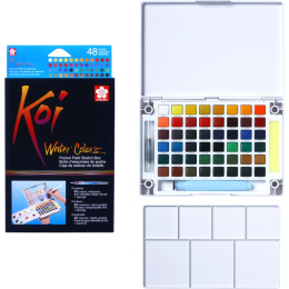 Koi Water Colors Sketch Box 48 dans le groupe Matériels d'artistes / Couleurs de l'artiste / Peinture aquarelle chez Pen Store (103506)