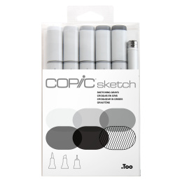 Sketch 5+1 Sketching Grays dans le groupe Stylos / Crayons d'artistes / Feutres d'illustrations chez Pen Store (103864)