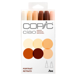 Ciao Lot de 6 Portrait dans le groupe Stylos / Crayons d'artistes / Feutres d'illustrations chez Pen Store (103866)
