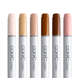 Ciao Lot de 6 Portrait dans le groupe Stylos / Crayons d'artistes / Feutres d'illustrations chez Pen Store (103866)