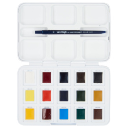 Pocket Box Peinture aquarelle ensemble de 15 dans le groupe Matériels d'artistes / Couleurs de l'artiste / Peinture aquarelle chez Pen Store (104063)