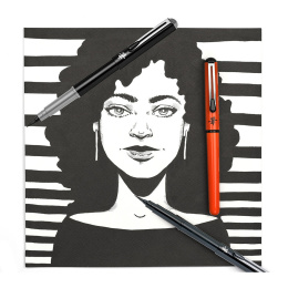 Pocket Brush Pen Set Black dans le groupe Stylos / Accessoires Crayons / Cartouches et Recharges chez Pen Store (104522)