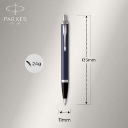 IM Matte Blue/Chrome Stylo à bille dans le groupe Stylos / Stylo haute de gamme / Stylo à bille chez Pen Store (104672)