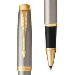 IM Brushed/Gold Rollerball dans le groupe Stylos / Stylo haute de gamme / Roller chez Pen Store (104677)